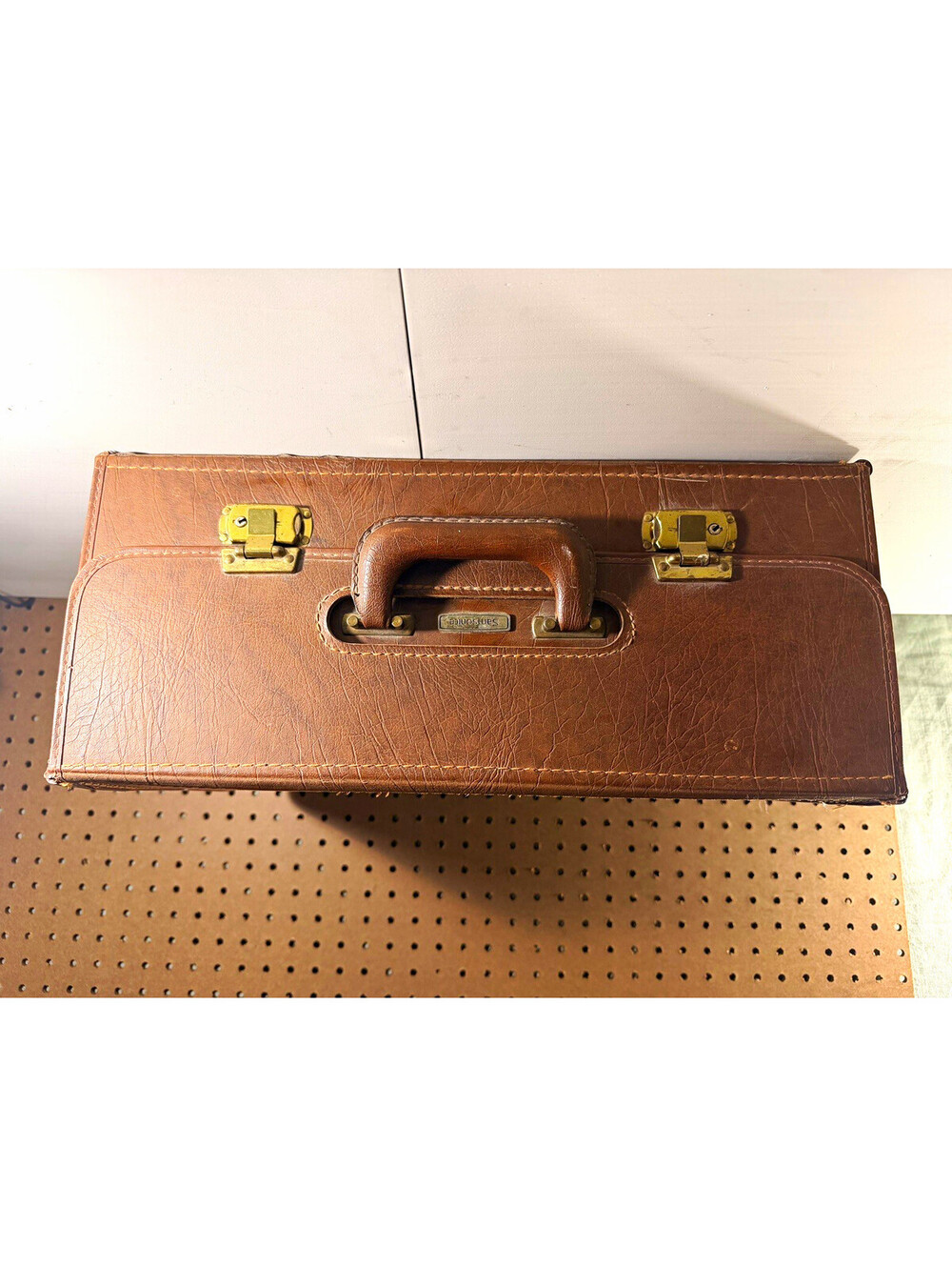 Vintage 1950s Samsonite Brown Hard Shell Suitcase Shwayder Bros luggage